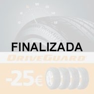 Promoción finalizada. Bridgestone DriveGuard te reembolsa 25€ Promoción finalizada. Bridgestone DriveGuard te reembolsa 25€